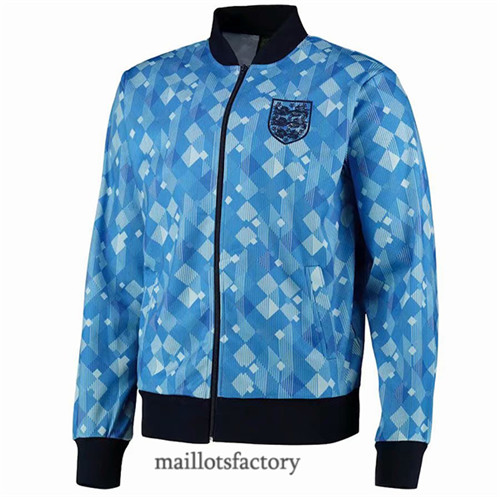 Soldes Maillot du Retro Veste Angleterre 1990 Bleu