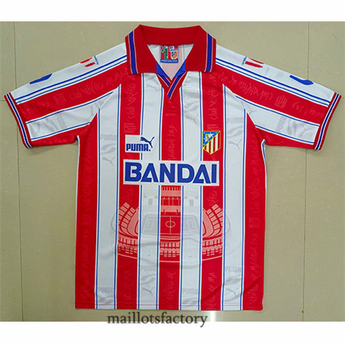 Soldes Maillot du Retro Atletico Madrid 1996-97 Domicile