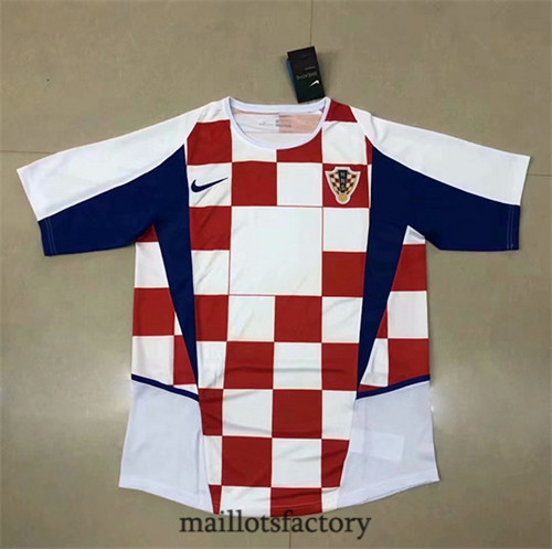 Soldes Maillot du Retro Croatie 2002 Domicile