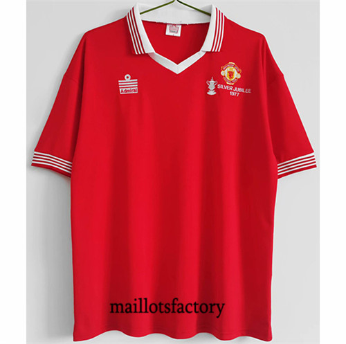 Soldes Maillot du Retro Manchester United 1977 Domicile