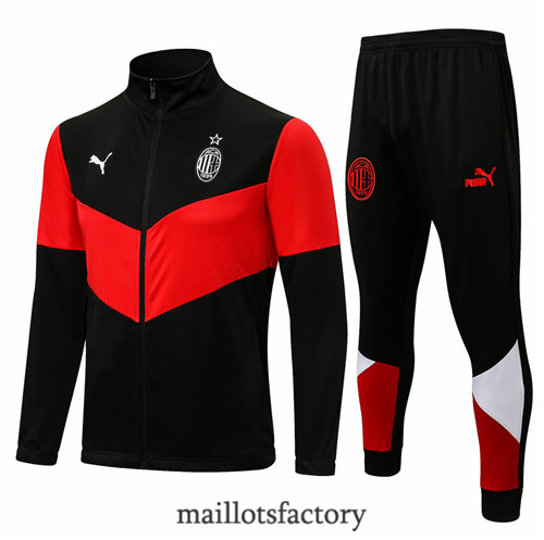 Site Veste Survetement du foot AC Milan 2021/22 Noir