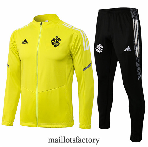 Site Veste Survetement du foot SC Internacional 2021/22 Jaune