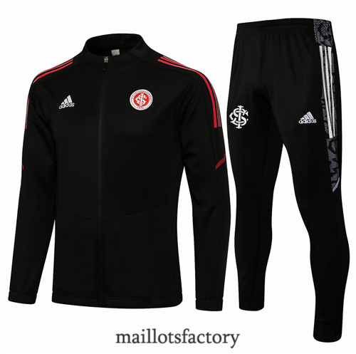 Site Veste Survetement du foot SC Internacional 2021/22 Noir