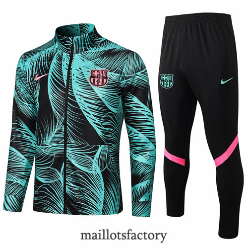 Site Veste Survetement du foot Barcelone 2021/22 Vert