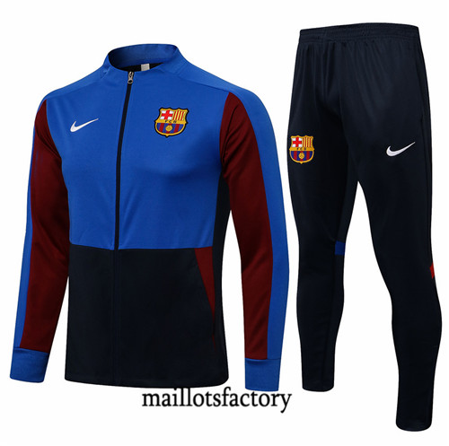 Site Veste Survetement du foot Barcelone 2021/22 Bleu