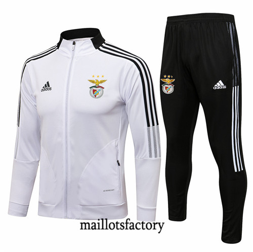 Site Veste Survetement du foot Benfica 2021/22 Blanc