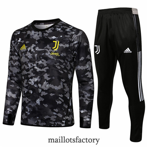 Site Survetement du foot Juventus 2021/22 Gris foncé Col Rond