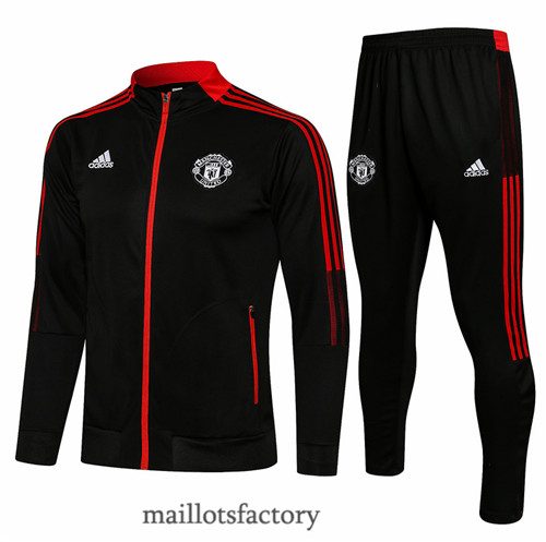 Site Veste Survetement du foot Manchester United 2021/22 Noir