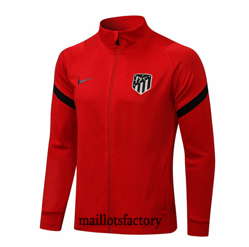 Prix Veste foot Atletico Madrid 2021/22 Rouge Col Rond