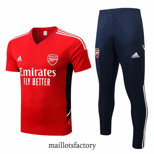 Achat Kit d'entrainement Maillot du Arsenal 2022/23 Rouge/Bleu Marine y882