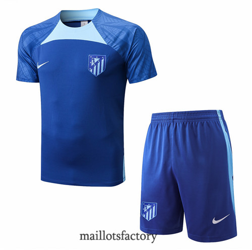 Achat Kit d'entrainement Maillot du Atletico Madrid + Short 2022/23 Bleu y767