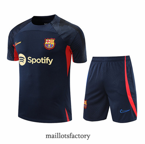 Achat Kit d'entrainement Maillot du Barcelone + Short 2022/23 Bleu Marine y783