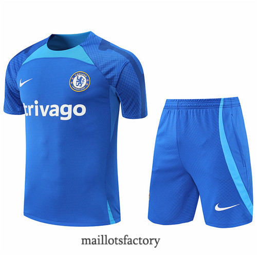 Achat Kit d'entrainement Maillot du Chelsea + Short 2022/23 Bleu y895