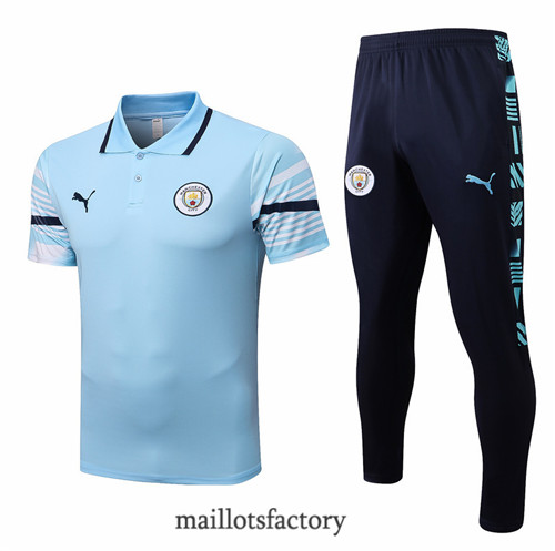 Achat Kit d'entrainement Maillot du Manchester City 2022/23 Bleu y922