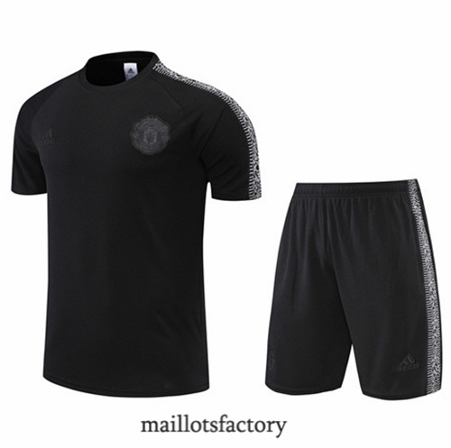 Achat Kit d'entrainement Maillot du Manchester United + Short 2022/23 Noir y927