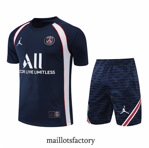 Achat Kit d'entrainement Maillot du Paris PSG + Short 2022/23 Blanc/Bleu Marine y843