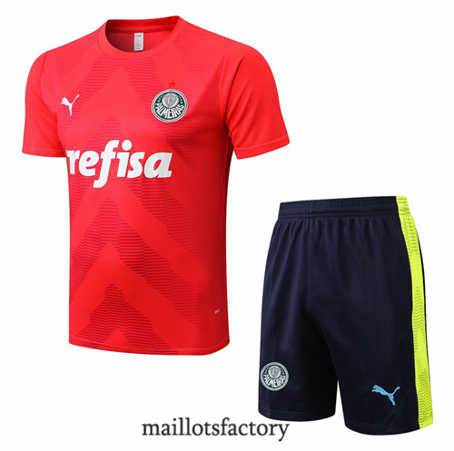 Achat Kit d'entrainement Maillot du Palmeiras + Short 2022/23 Rouge/Bleu Marine y752