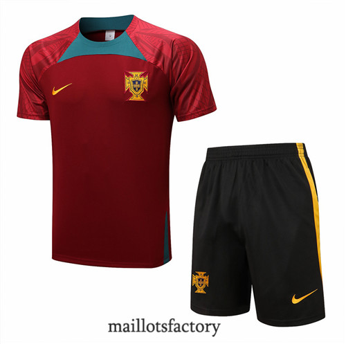 Achat Kit d'entrainement Maillot du Portugal + Short 2022/23 Noir y871