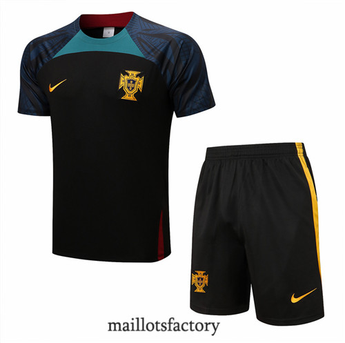 Achat Kit d'entrainement Maillot du Portugal + Short 2022/23 Rouge/Noir y872