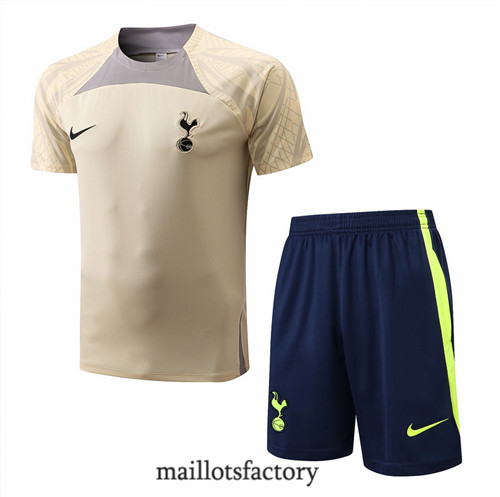 Achat Kit d'entrainement Maillot du Tottenham Hotspur + Short 2022/23 Kaki/Bleu Marine y932