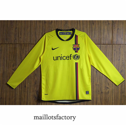 Achat Maillot du Retro Barcelone 2008-09 Exterieur Manche Longue y302