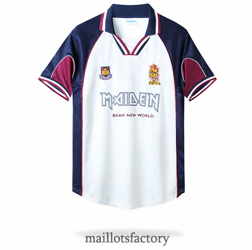 Achat Maillot du Retro West Ham x Iron Maiden 1999-2001 Exterieur y329