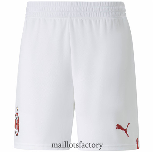 Achat Maillot du AC Milan Short 2022/23 Exterieur Blanc y356