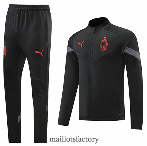 Achat Veste Survetement du foot AC Milan 2022/23 Noir y620