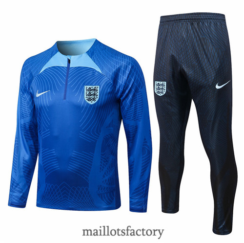 Achat Survetement du foot Angleterre 2022/23 Bleu y512