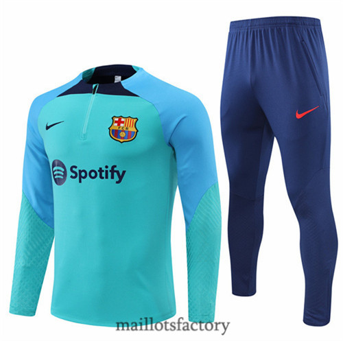 Achat Survetement du foot Barcelone 2022/23 Bleu y431