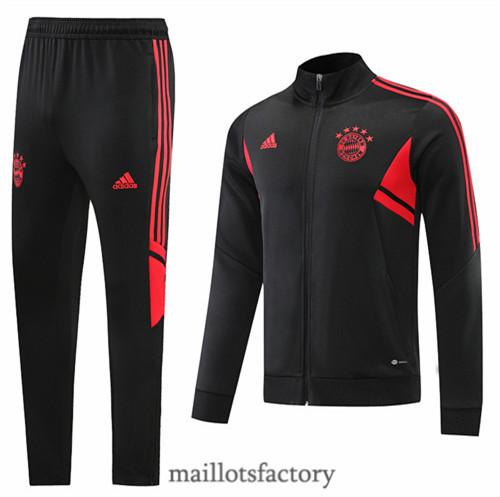 Achat Veste Survetement du foot Bayern Munich 2022/23 Noir y412