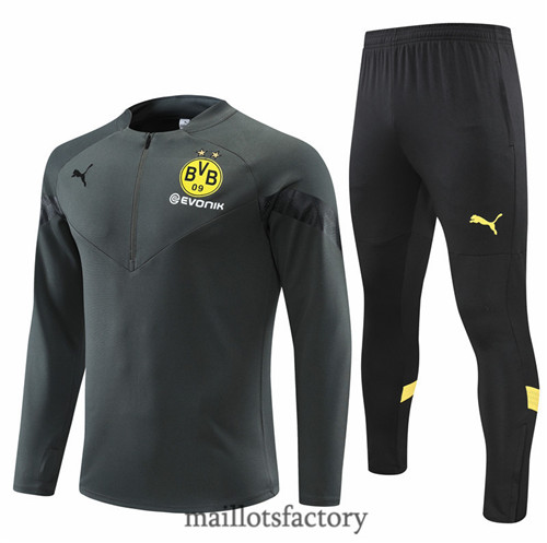 Achat Survetement du foot Borussia Dortmund 2022/23 Gris y421