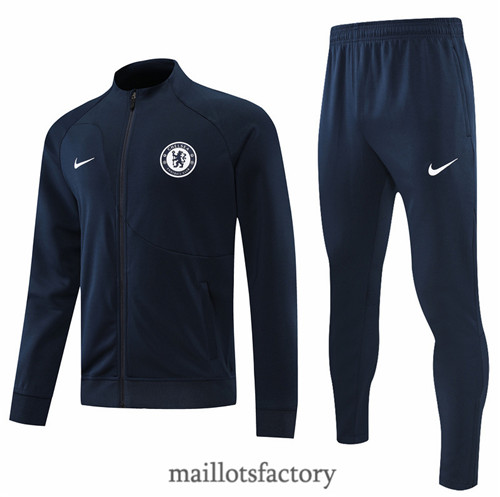 Achat Veste Survetement du foot Chelsea 2022/23 Noir y551