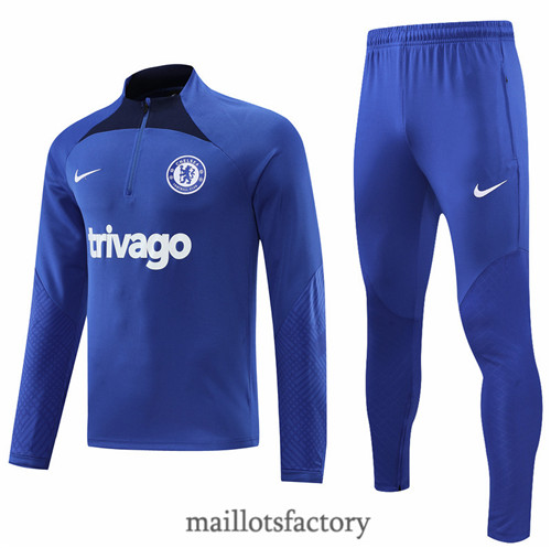 Achat Survetement du foot Chelsea 2022/23 Bleu y553