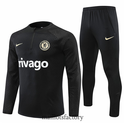 Achat Survetement du foot Player Chelsea 2022/23 Noir y558