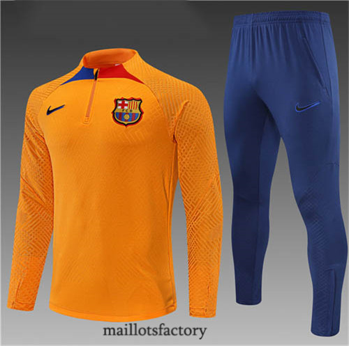 Achat Survetement Enfant du foot Player Barcelone 2022/23 Orange/Bleu y655