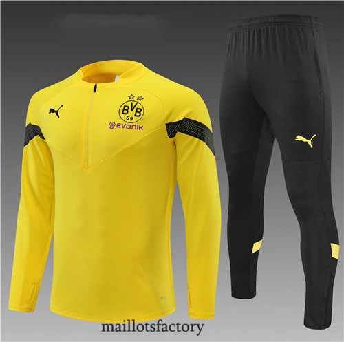 Achat Survetement Enfant du foot Borussia Dortmund 2022/23 Jaune/Noir y651