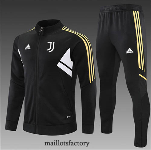 Achat Veste Survetement Enfant du foot Juventus 2022/23 Noir y725