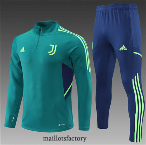 Achat Survetement Enfant du foot Juventus 2022/23 Vert/Bleu y727