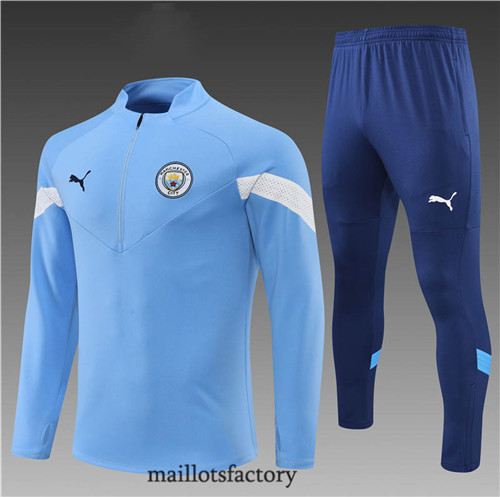 Achat Survetement Enfant du foot Manchester City 2022/23 Bleu y703