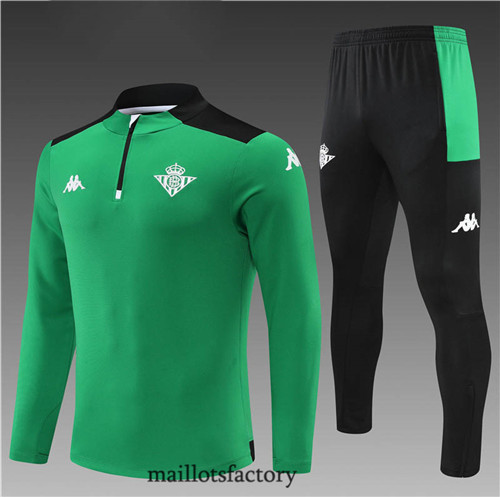 Achat Survetement Enfant du foot Real Betis 2022/23 Vert/Noir y658