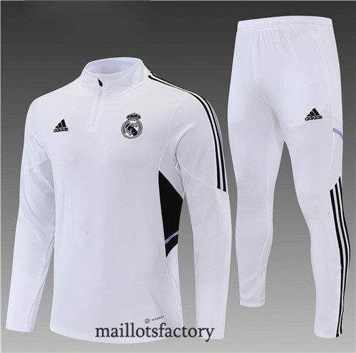 Achat Survetement Enfant du foot Real Madrid 2022/23 Blanc y661