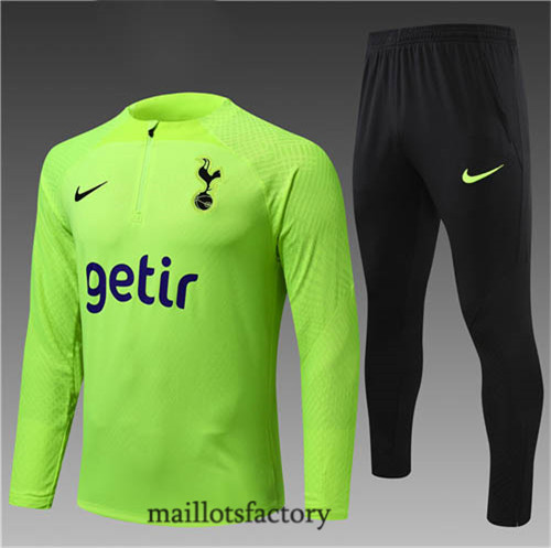 Achat Survetement Enfant du foot Player Tottenham Hotspur 2022/23 Vert/Noir y715