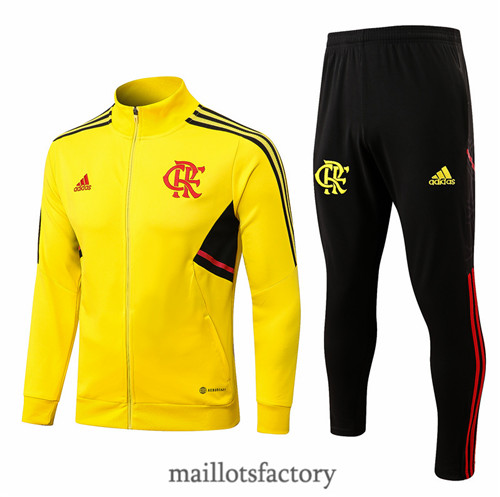 Achat Veste Survetement du foot Flamengo 2022/23 Jaune y374