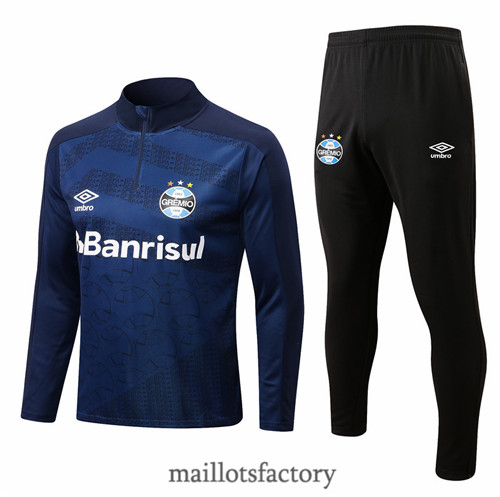 Achat Survetement du foot Gremio 2022/23 Bleu Marine/Noir y376