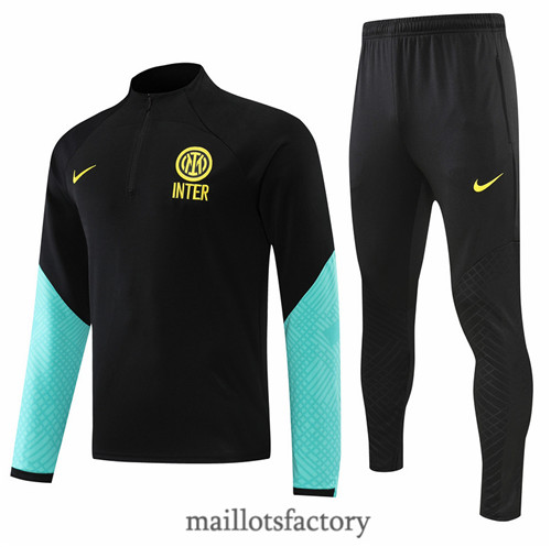 Achat Survetement du foot Inter Milan 2022/23 Noir/Vert y624