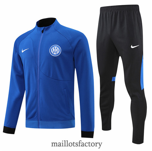 Achat Veste Survetement du foot Inter Milan 2022/23 Bleu y628