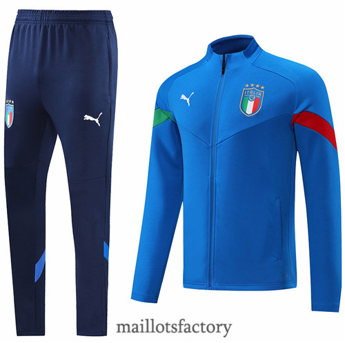 Achat Veste Survetement du foot Italie 2022/23 Bleu y535