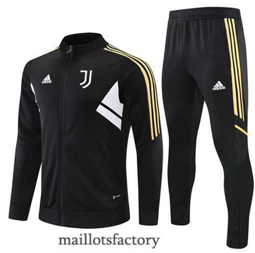 Achat Veste Survetement du foot Juventus 2022/23 Noir y643