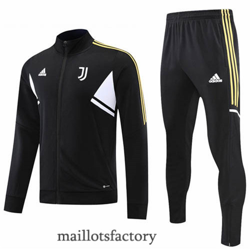 Achat Veste Survetement du foot Juventus 2022/23 Noir y644